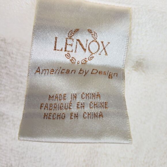 Lenox Christmas Ribbon & Holly 2pc Finger Tip Towel Set Holiday, Xmas Ivory - Picture 8 of 8